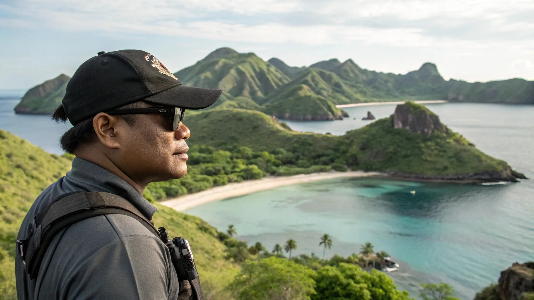 Bodyguard mengawasi di Pulau Padar | Labuan Bajo Security